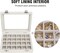 Velvet Jewelry Box 24-Grid Ring & Earring Display Organizer Tray – Jewelry Storage Case for Women, Girls, Wife, Mom (Beige)